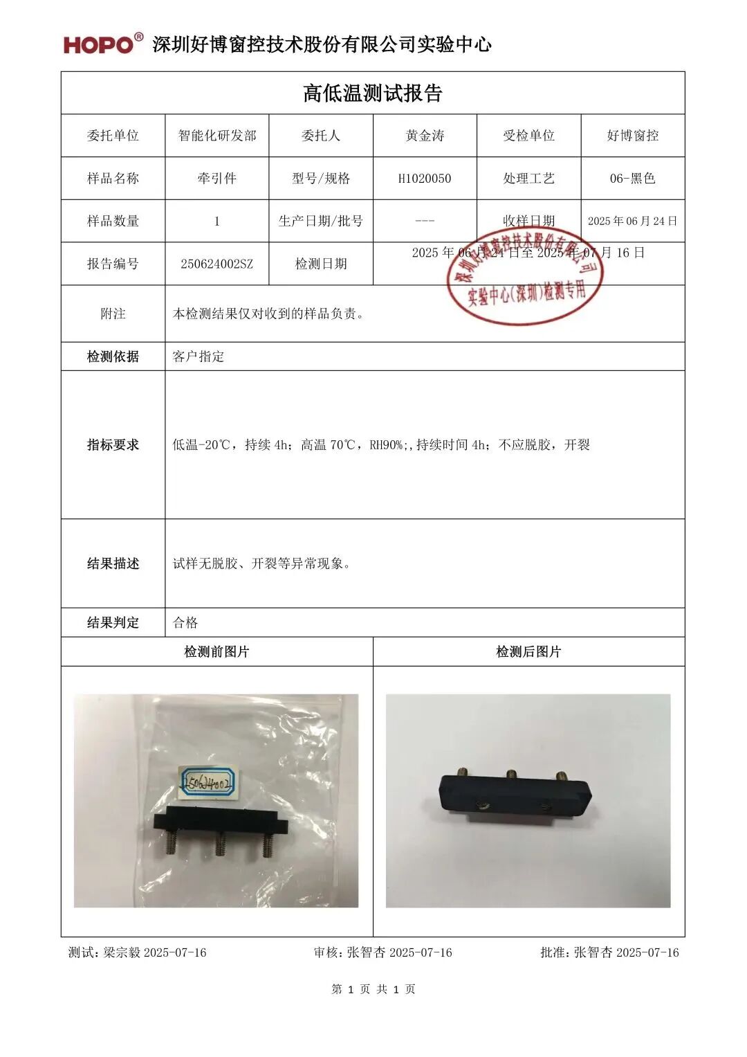 北极星建筑奖获奖展商产品检测报告