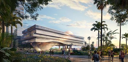建筑外立面新材料空间异型弯扭成品矩形管精制钢备受工程单位青睐，荣获第十一届北极星建筑奖