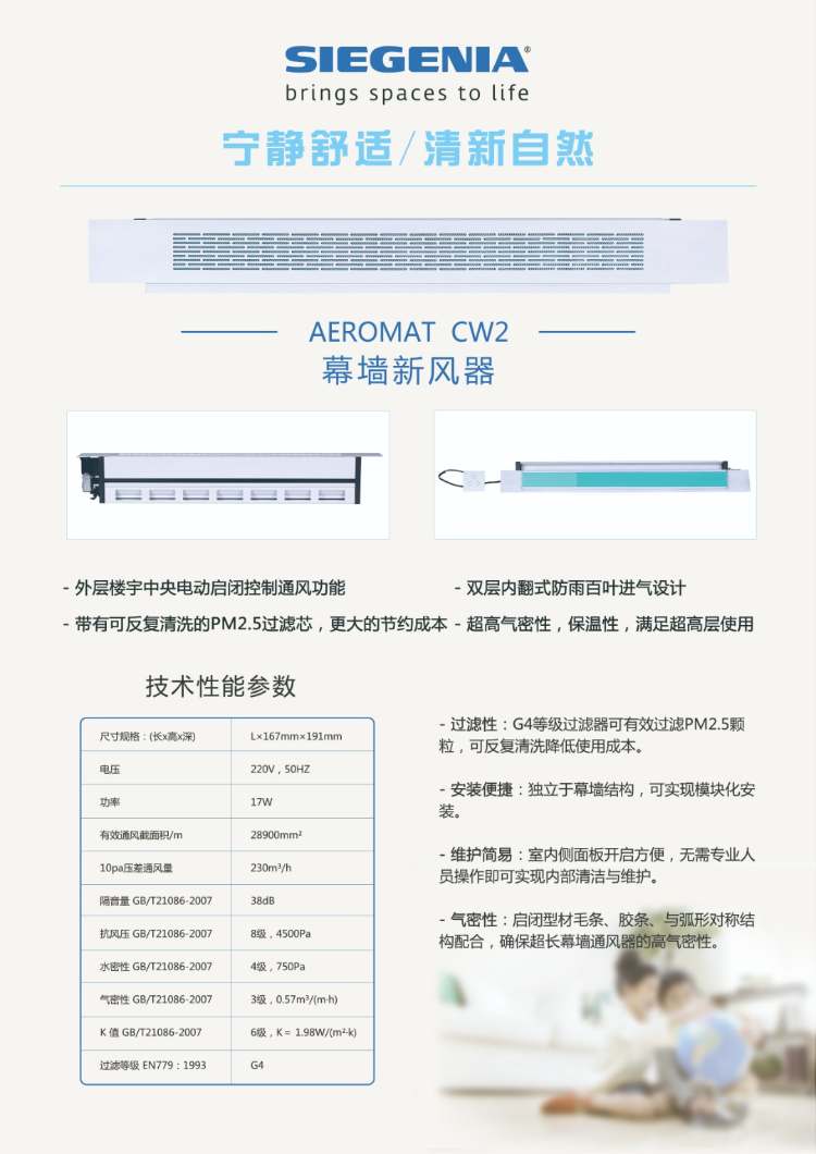 AEROMAT CW2 幕墙新风器