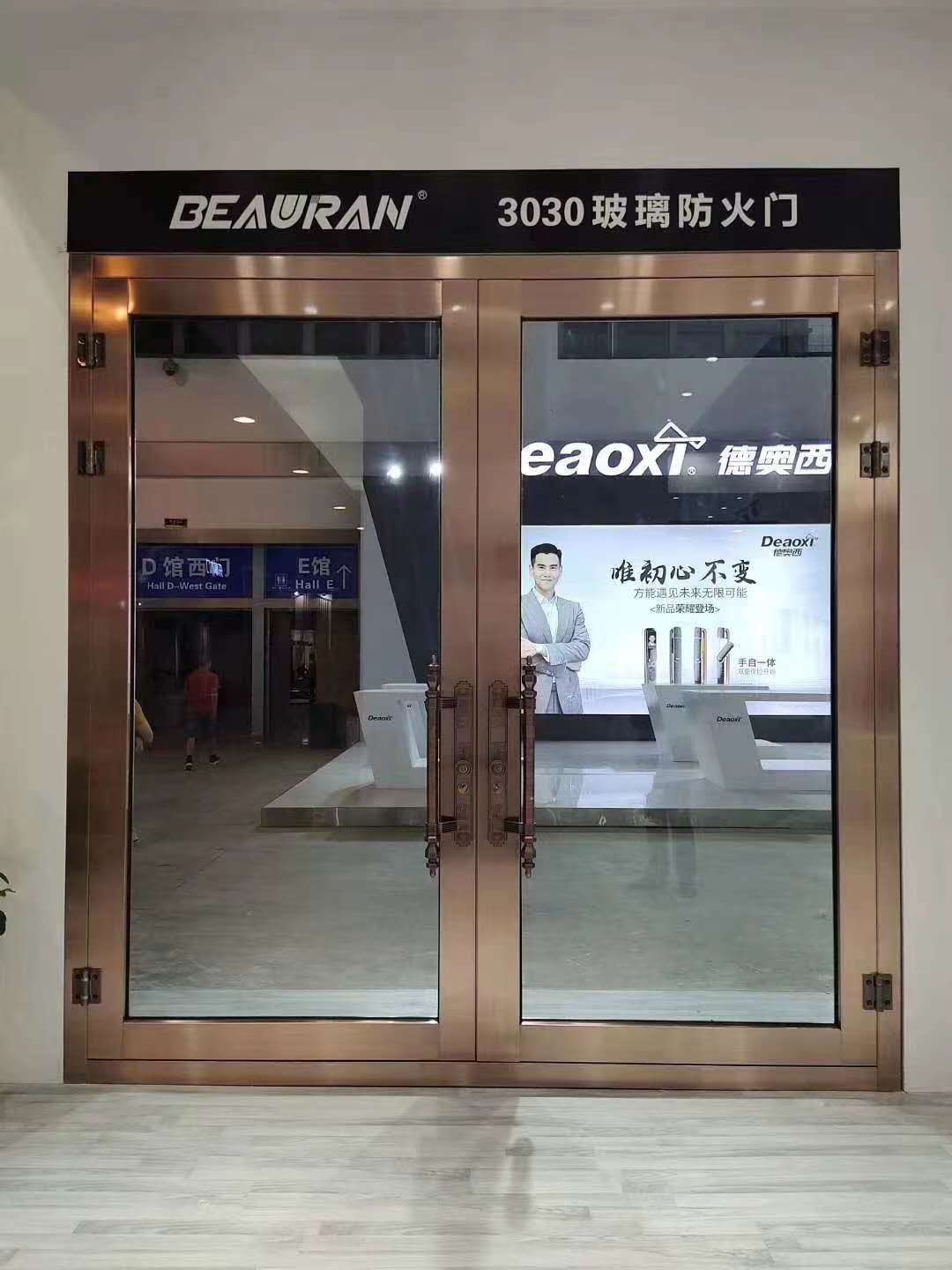 3030超大不锈钢玻璃防火门